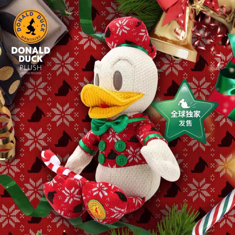 《暫掛》迪士尼商店 唐老鴨玩偶 唐老鴨生日季 唐老鴨85週年 十二月特別版娃娃 十二月唐老鴨