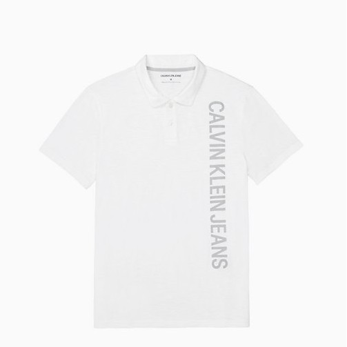 Calvin Klein POLO衫 男裝 短袖 上衣 純棉 C54065 白色CK(現貨)