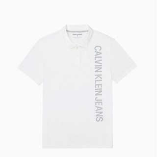 calvin klein polo衫 男裝 短袖 上衣 純棉 c54065 白色ck(現貨)