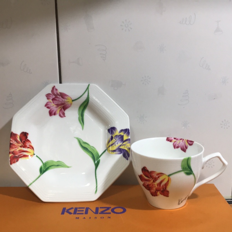 全新kenzo百合系列咖啡杯 蝦皮購物