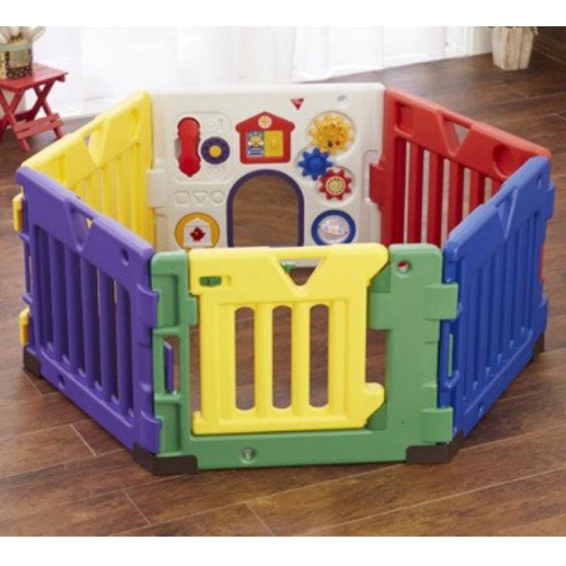 日本nihon Ikuji 兒童音樂遊戲欄 圍欄 經典彩虹屋6片 蝦皮購物