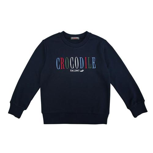 Crocodile Junior『小鱷魚童裝』630404 彩色刺繡文字休閒T恤 Ggo(G購)
