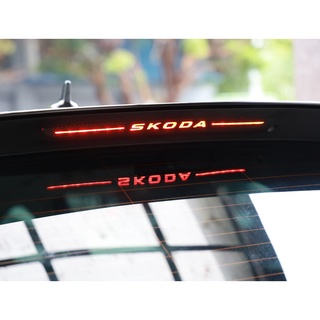 SKODA KODIAQ/KAROQ/ SUPER B【第三煞車燈膜法貼】3M 改裝配件 貼膜 卡夢