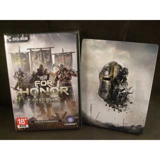 ◢藏劍閣◣全新未拆封PC遊戲-榮耀戰魂For Honor中文版+珍藏鐵盒小盒紀念珍藏版(藏劍閣絕版特賣會OP)