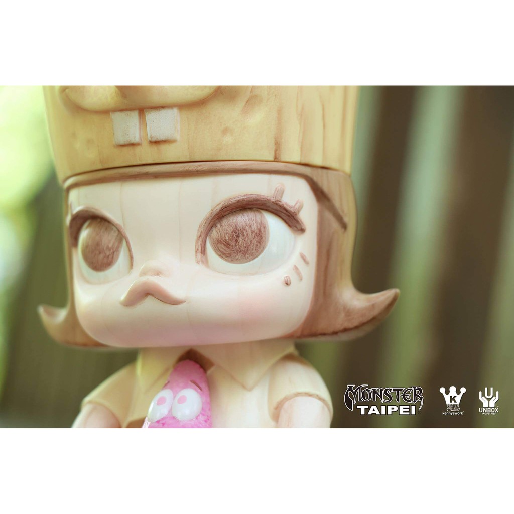 Kennyswork x Unbox Industries x Nickelodeon 仿木 海綿寶寶 Molly 木紋