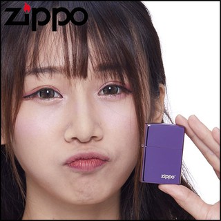 ☆福星煙具屋☆全新【ZIPPO】美系~LOGO字樣打火機~超質感Abyss紫色鏡面NO.24747ZL