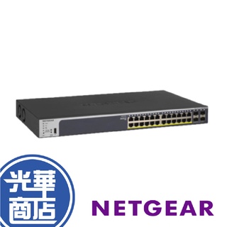 NETGEAR GS728TPP 28埠 Giga智慧網管 PoE+交換器 光纖埠 網路埠 公司貨