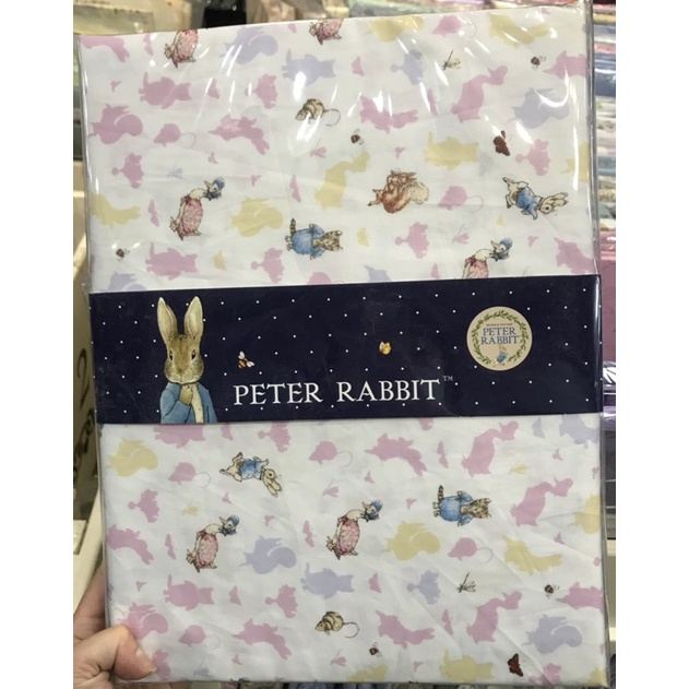 彼得兔單人床包（粉、藍、黃、淺綠）