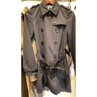 全新正品Burberry經典中長版黑色Harbourne風衣
