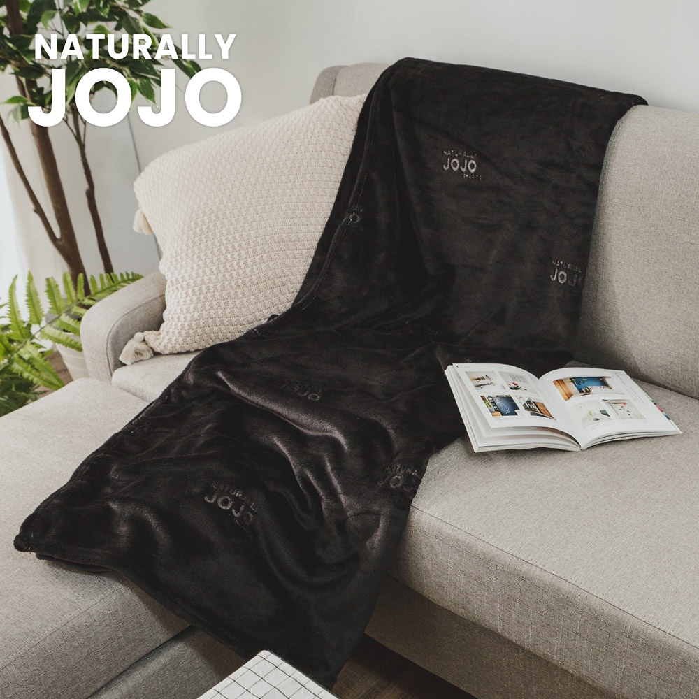 法蘭絨毯/毛毯 NATURALLY JOJO (黑色)150×200cm 絲薇諾