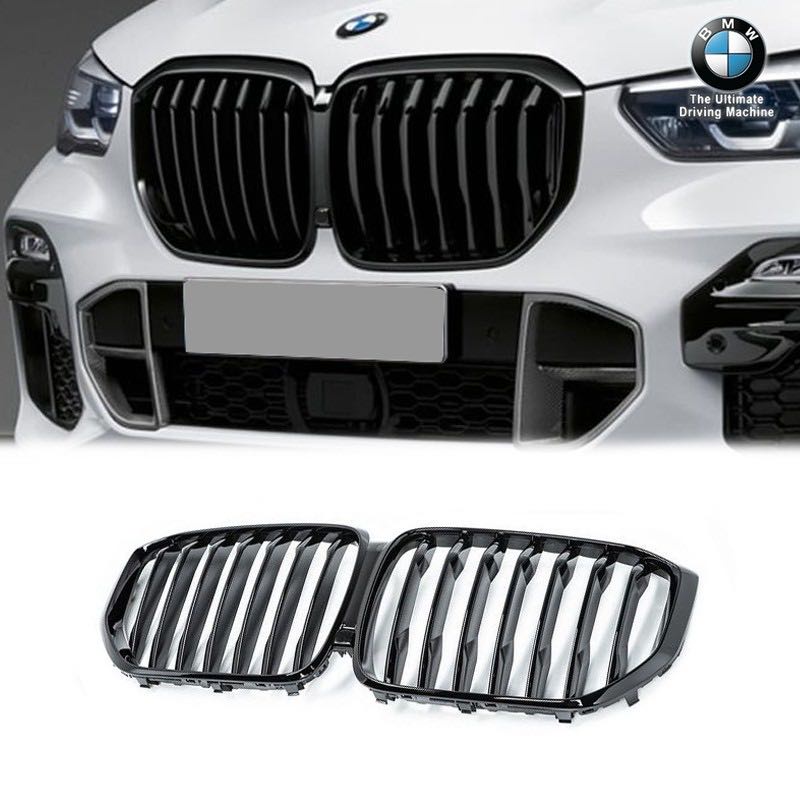 (B&amp;M精品）BMW 全新德訂進口 原廠 G05 X5 M PERFORMANCE 25d 40i 亮黑 高光黑水箱護