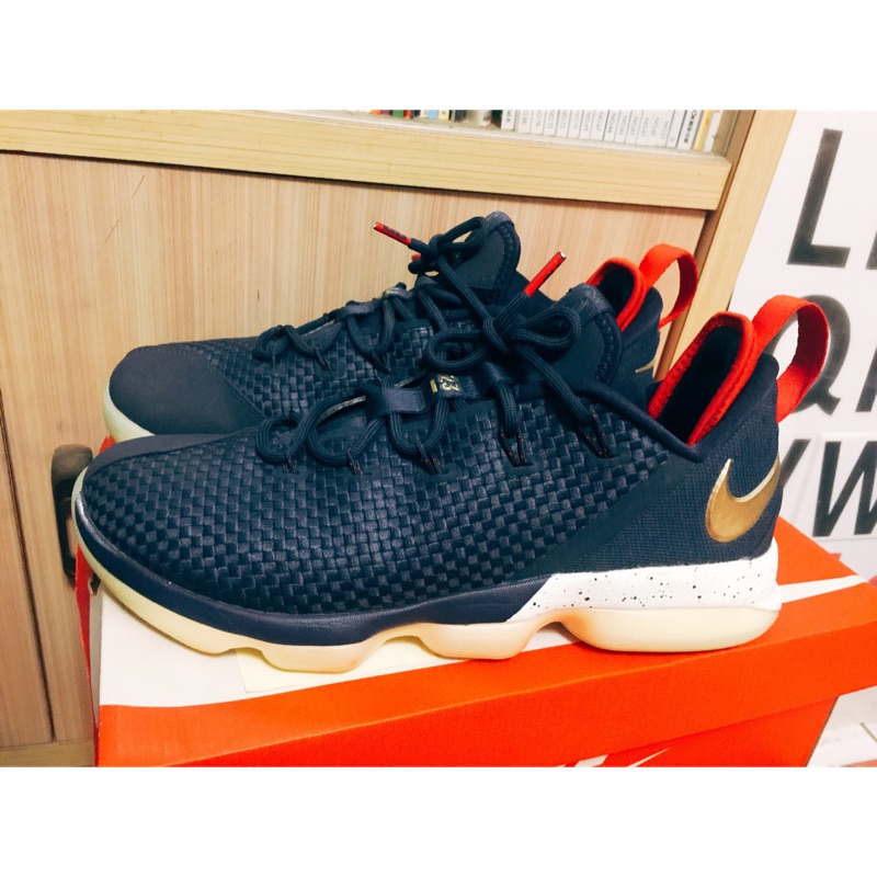 Nike Lebron 14 low 美國配色 紅藍金 US10.5 超新 低筒