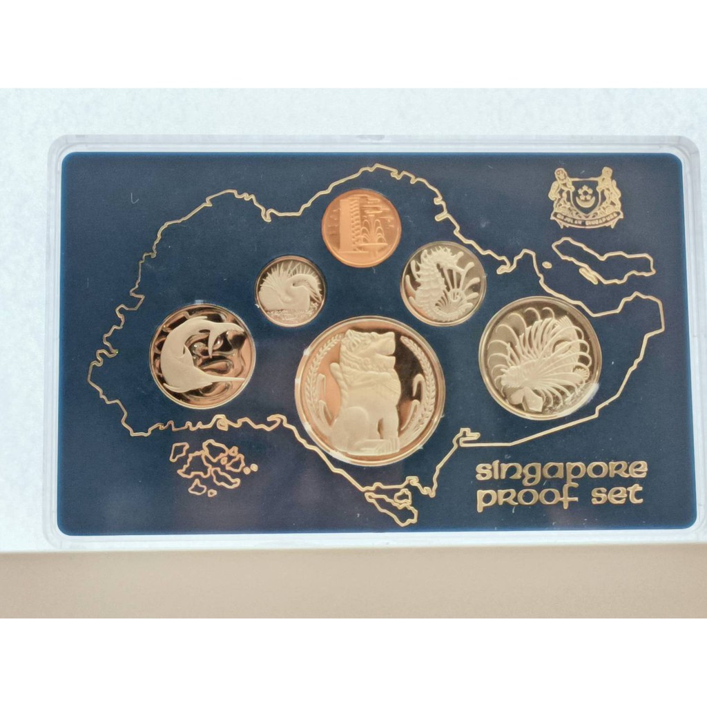 T316 新加坡套幣－1977年 紀念幣一套六枚(附盒及證書)