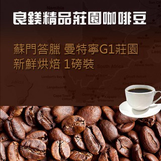 曼特寧咖啡豆精選 蘇門答臘優質曼特寧G1咖啡豆 新鮮烘焙 1磅裝
