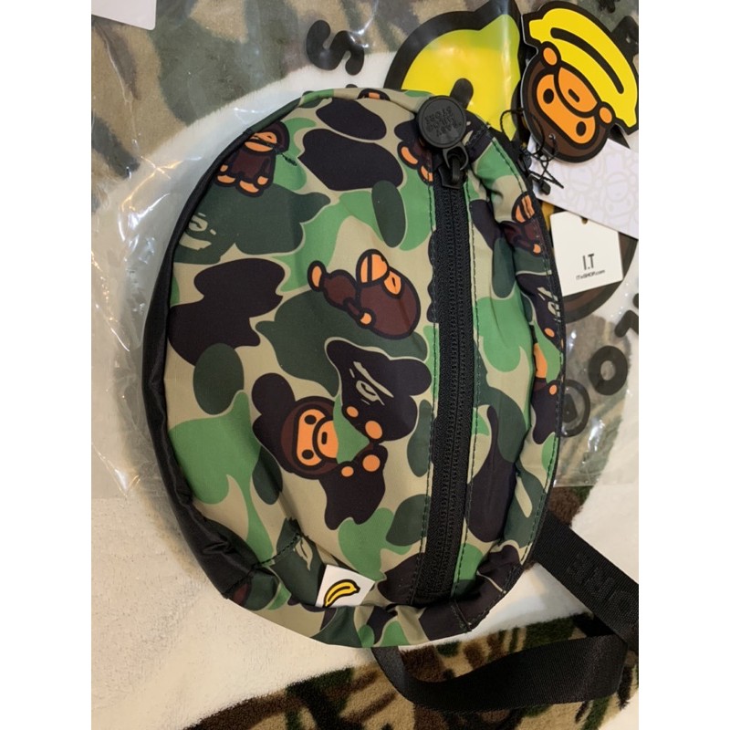 A bathing ape bape 腰包 側背包 baby milo