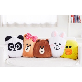 💕正版 韓國LINE FRIENDS 熊大 莎莉 熊大妹熊美 胖友抱枕30cm 42cm公分抱枕 可愛娃娃抱枕午睡枕