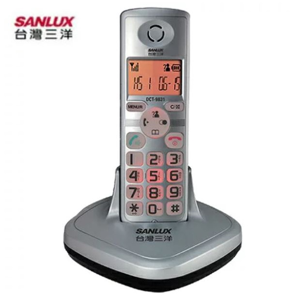 GUARD吉  台灣三洋SANLUX 數位無線電話機DCT9831 家用電話 無線電話 電話機 免持對講電話機