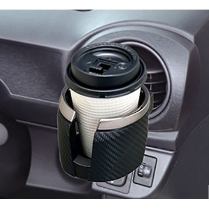 ❤BCS精品❤汽車 車用飲料架 碳纖銀 冷氣孔夾式 杯架 飲料架  《SEIWA》W859