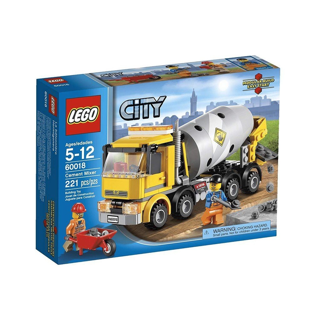 【現貨供應中】 LEGO 樂高 CITY 60018 城市系列 工程車 水泥車 Cement Mixer