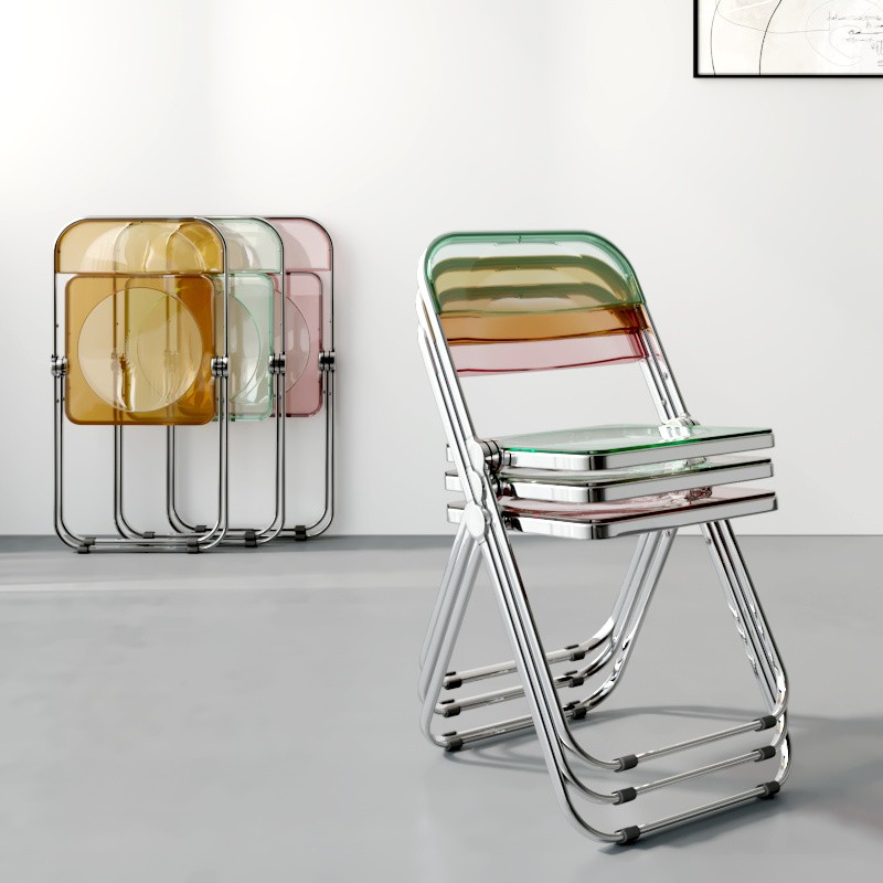亞克力椅子椅子家俱透明椅子靠背凳子凳子簡約北歐透明椅子透明椅子折疊椅餐椅ins網紅拍照極簡風凳子服裝 蝦皮購物