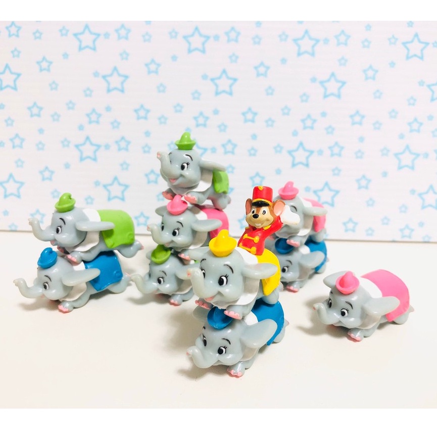 迪士尼 小飛象 DUMBO 老鼠 提姆 疊疊樂 絕版 玩具 公仔
