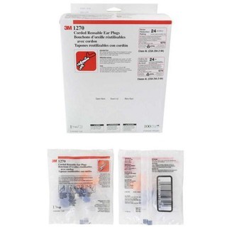 3M 1270 樹狀矽膠耳塞/可重複使用/可清洗一盒100付 附發票 Safetylite