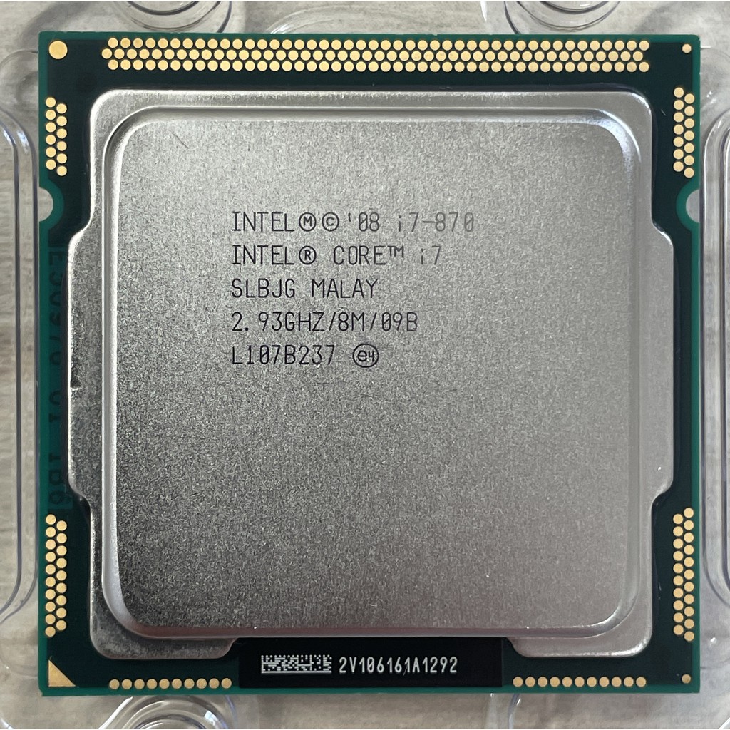 ⭐️【Intel i7-870 8M 快取記憶體/2.93 GHz 4核8緒】⭐ 正式版/無內顯/無風扇/個人保固3個月