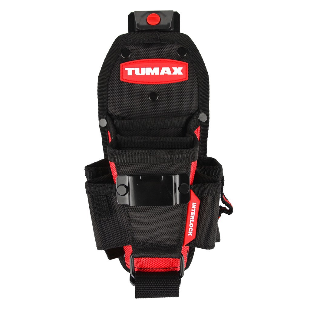 TUMAX 鉗袋 可掛捲尺 捲尺袋 三層 10格 快扣卡扣式 TU151 螺絲起子工具袋 1個