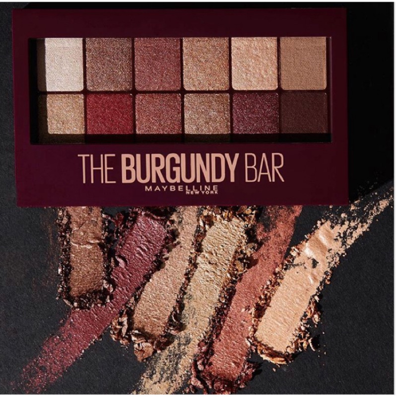 現貨到！Maybelline 媚比琳 12色眼影盤 酒紅色眼影 The Burgundy Bar 英國直寄 新品現貨