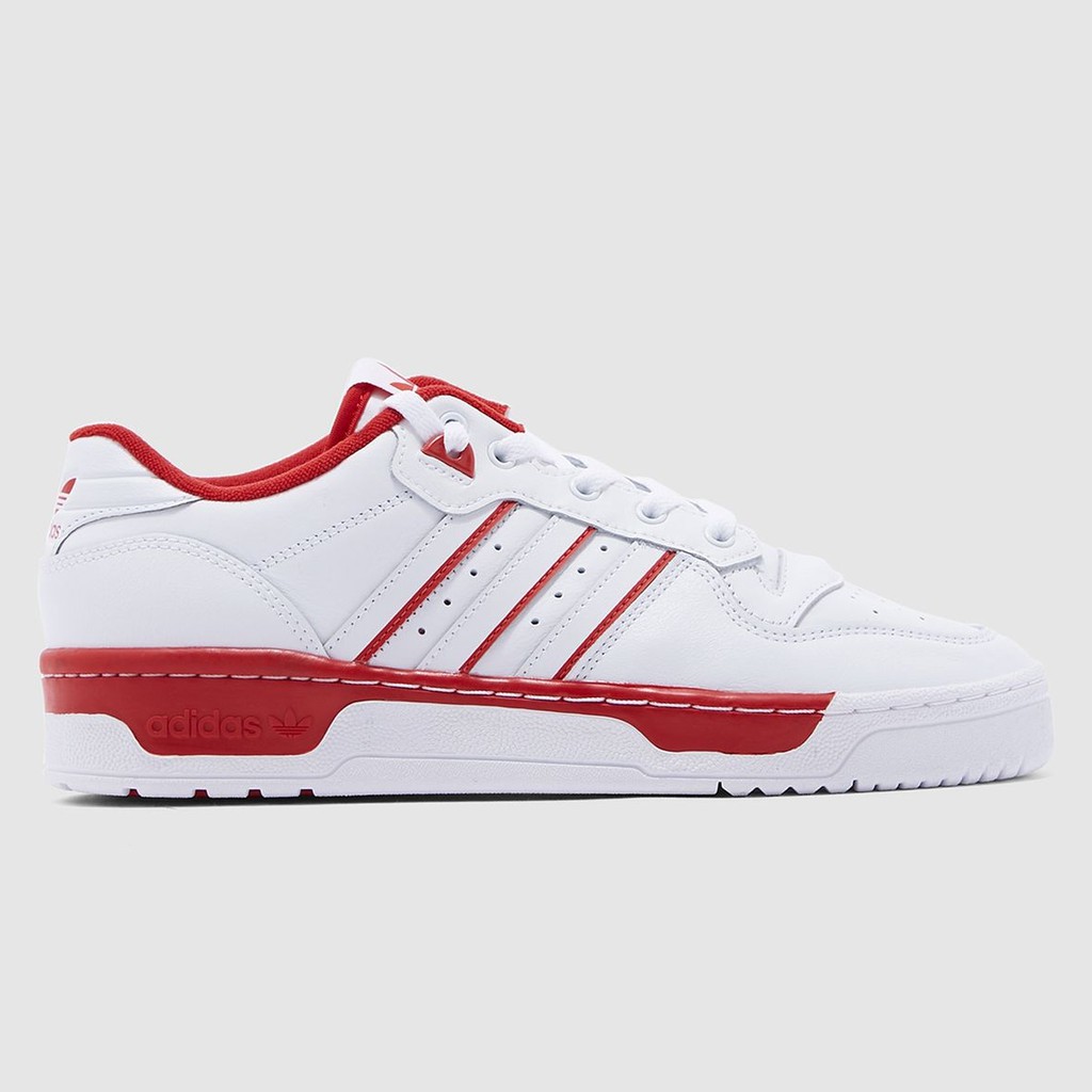 adidas originals rivalry low trainers in triple white