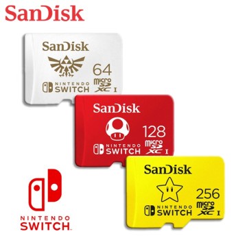 【東湖夜貓電玩】SanDisk SWITCH 專用 64GB 128GB 256GB 記憶卡（公司貨）
