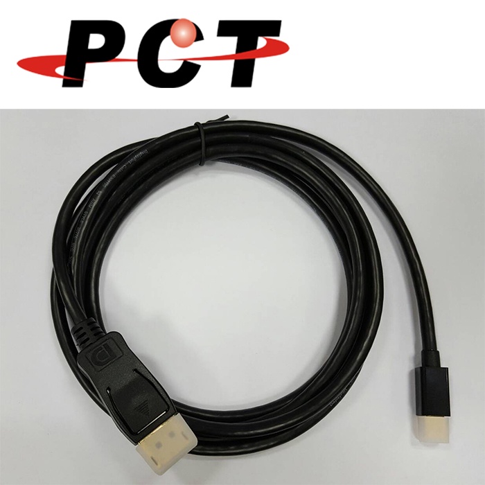 【PCT】Mini DisplayPort to DisplayPort 影音訊號傳輸線(DAM180)