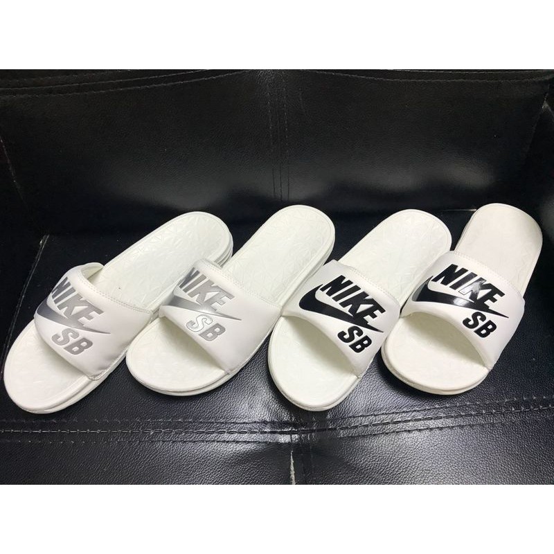 Nike SB Benassi Solarsoft 字母 運動拖鞋 情侶拖