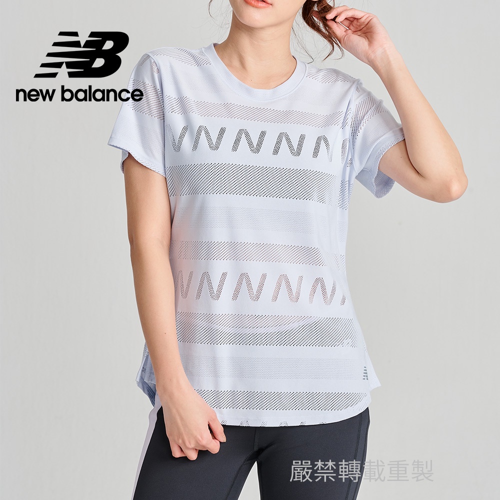 【New Balance】 NB 運動短袖上衣_女性_紫灰色_AWT13277SIY