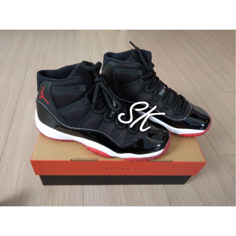 ［摩曼頓公司貨］Nike Air Jordan 11 Bred 黑紅 高筒 2019復刻 7y