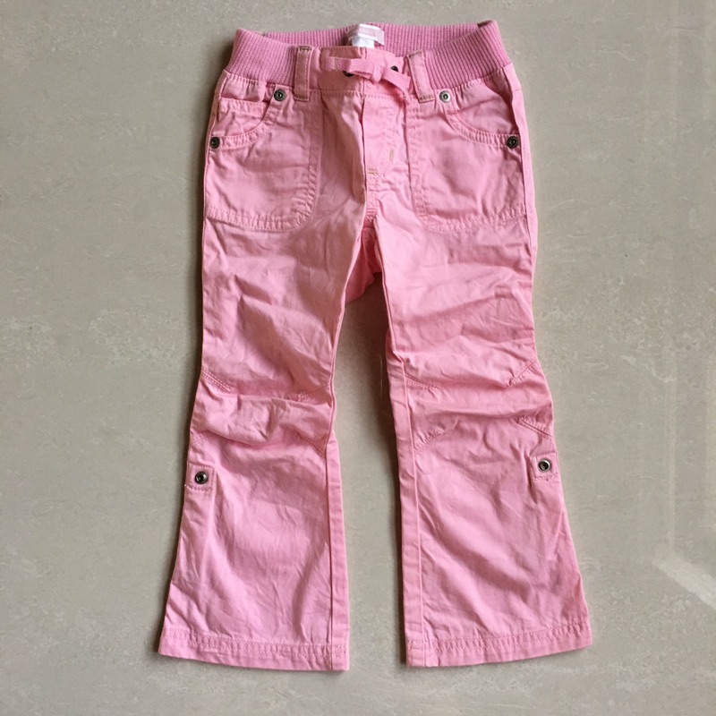 Old navy 二手粉紅色長褲～3T
