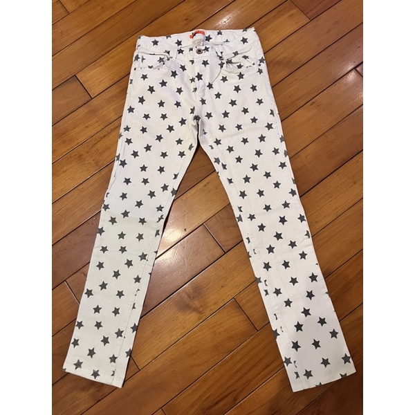 ZARA Girls casual collection花色slim fit修身彈性牛仔褲近全新尺寸W26腰平量33公分