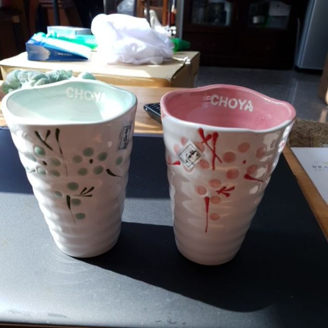 《全新》choya日式陶瓷對杯