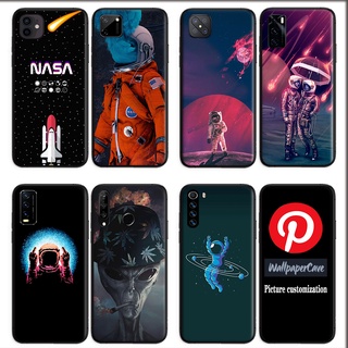 SAMSUNG 三星 Note 20 Ultra S10 S10E Lite Plus 創意設計宇航員 Nasa 矽膠黑
