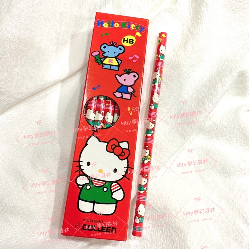日本正版 三麗鷗 hello kitty 鉛筆 12入 1989出品 日本製 938670