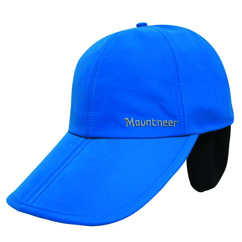 【Mountneer山林】防風耳罩帽(帽眉可對折)12H01-75藍色 冬帽/棒球帽/中性保暖帽/防風帽/野雁戶外