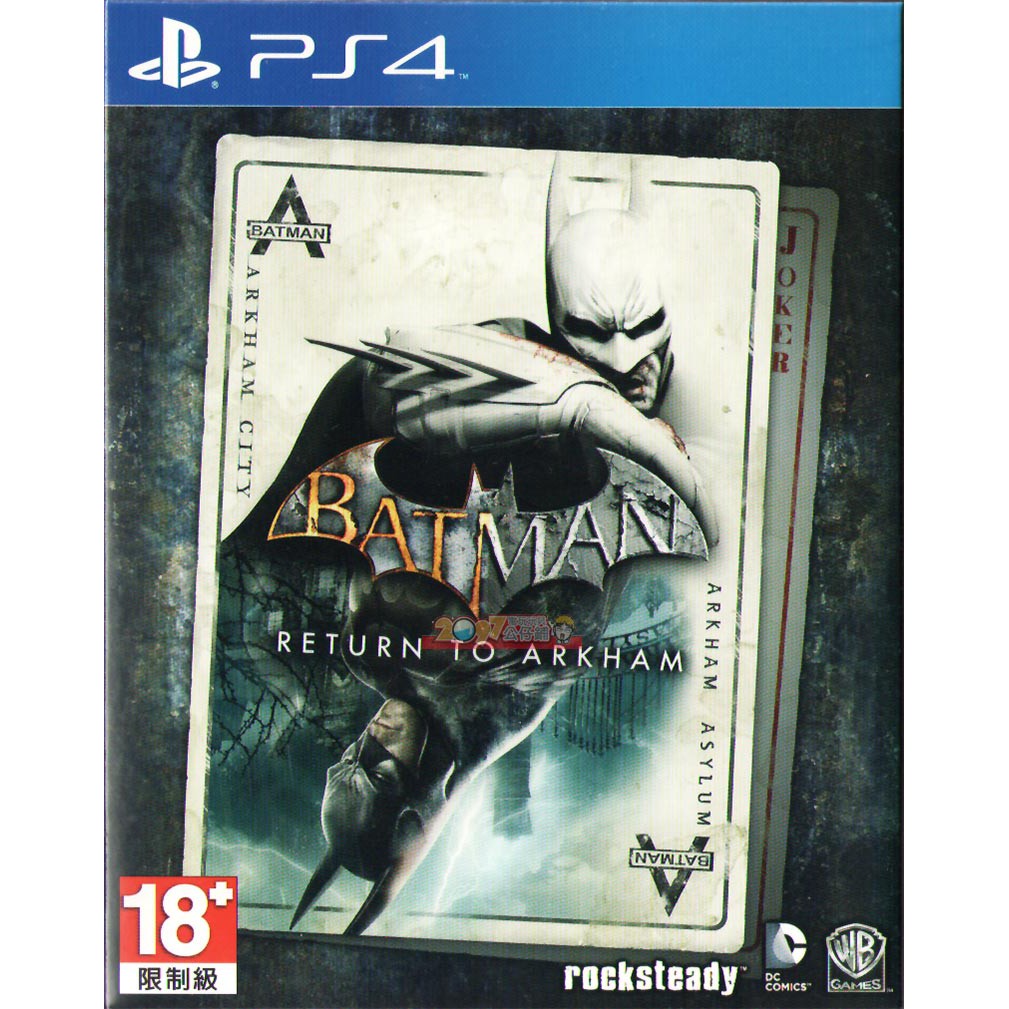 全新未拆 PS4 蝙蝠俠 重返阿卡漢 (兩片兩盒裝) 小丑大逃亡+阿卡漢城市年度完整版 英文亞版 Batman