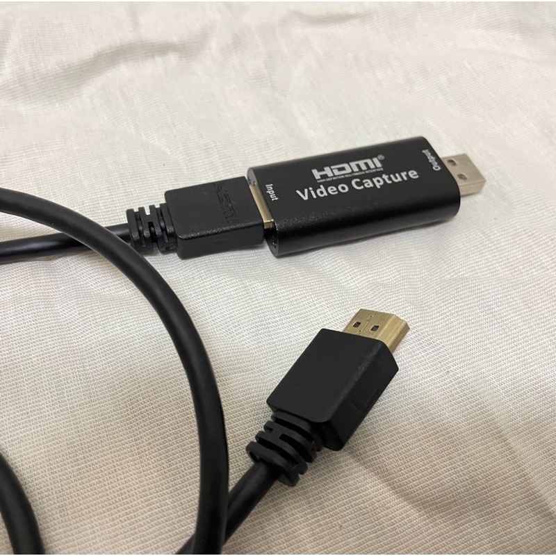HDMI to HDMI 影音傳輸線1.2M + USB2.0 HDMI 影音擷取盒