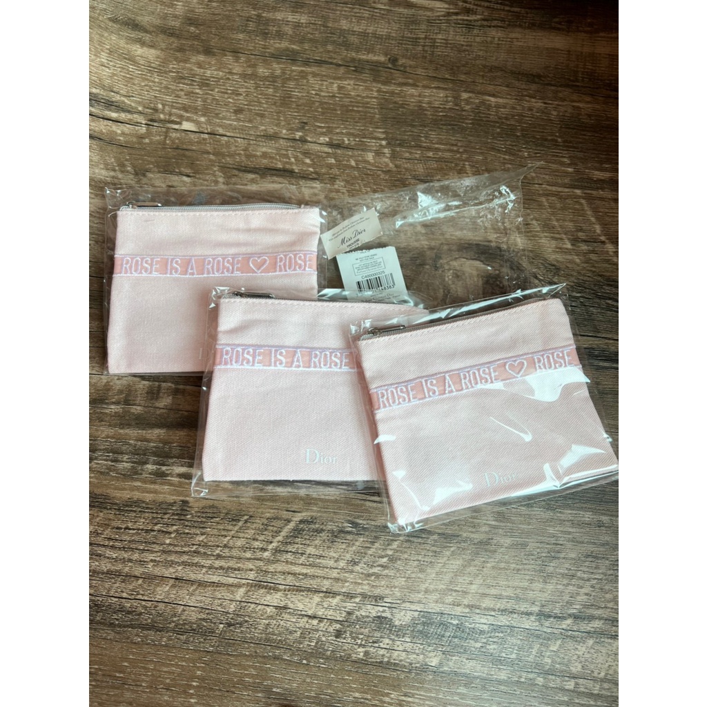 Dior 迪奧 隨身包 小物袋 隨身小包 零錢包 萬用包 萬物袋 可裝口罩 玫瑰粉色小 袋