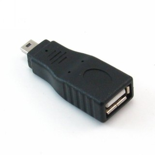USB A母座 - Mini USB 5p公頭 USB轉接頭適合 電腦 汽車音響 行動電源