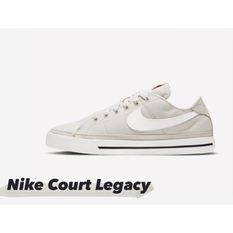 Nike Court Legacy 板鞋 （奶茶奶緑色系）全新正品零碼25.5cm4/30前下單送一雙Nike黑色中筒襪