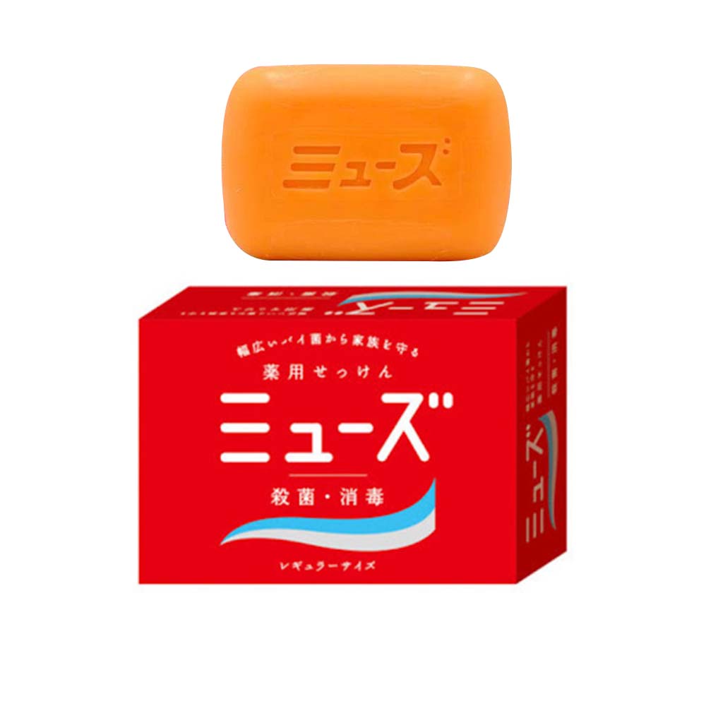 【歐美日本舖】Muse 肥皂 地球製藥 洗手肥皂 洗手皂 殺菌 消毒 抗菌肥皂 95g 紅盒裝 00036