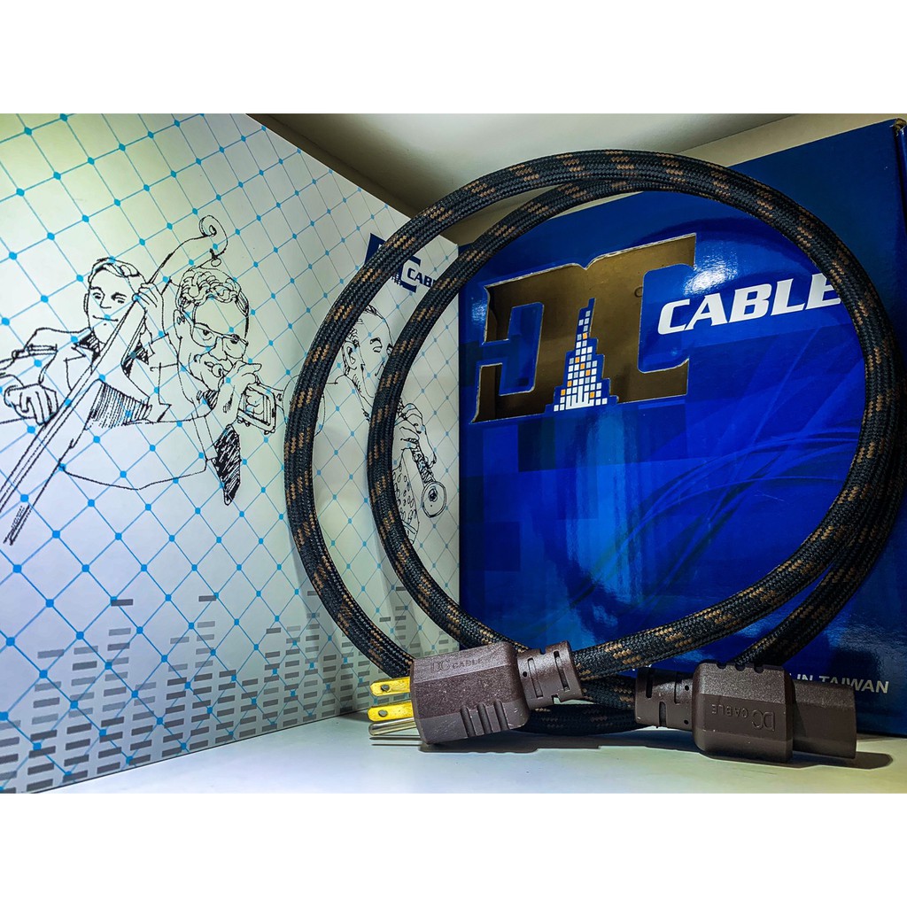 【免運費】DC Cable PS-800A 1.5M 電源線升級線 15股獨立規格14AWG銀銅導體 銅鍍銀電源線