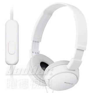 SONY MDR - ZX110AP 白色 簡約摺疊 耳罩式耳機 線控通話 送收納袋