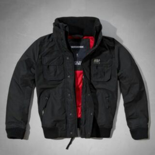 A&F Abercrombie & Fitch 四季軍裝飛行員夾克